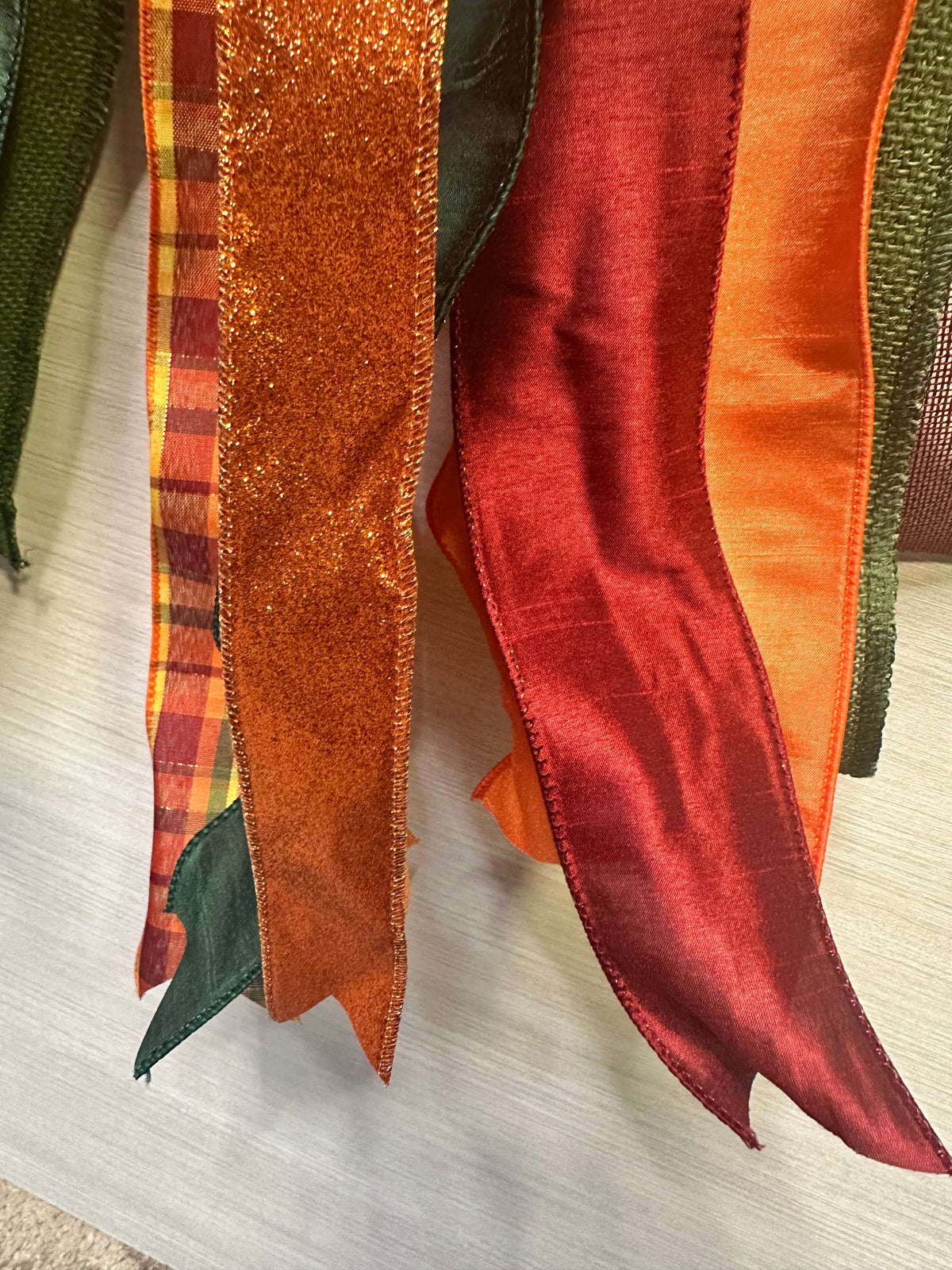The Autumn Edit Luxury Oversized Door Bow | Burnt Orange, Burgundy, Forest Green & Plaid Statement Bow