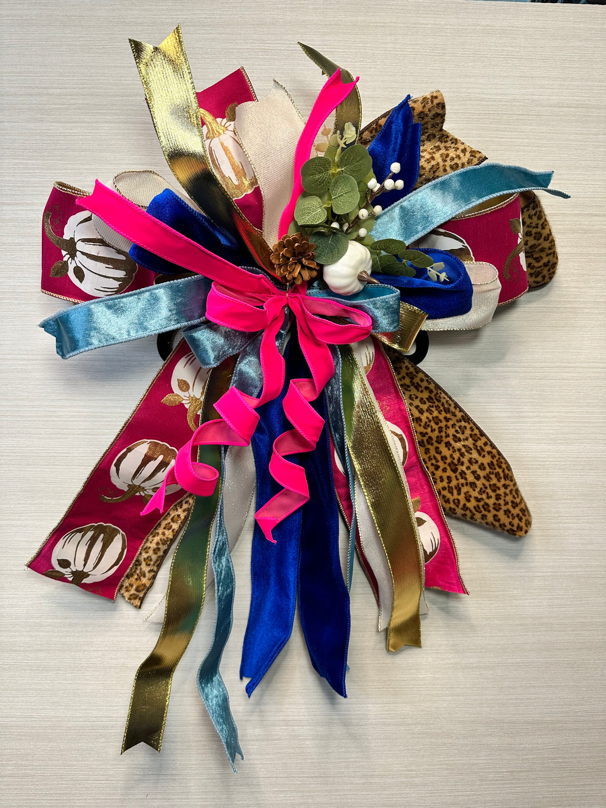 Autumn Rhapsody Luxury Oversized Door Bow – Fall Statement Bow