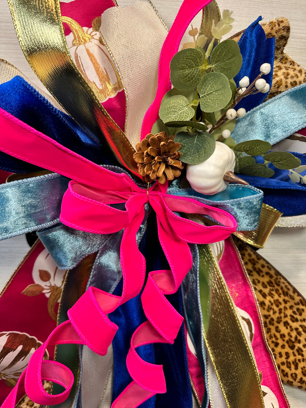 Autumn Rhapsody Luxury Oversized Door Bow – Fall Statement Bow
