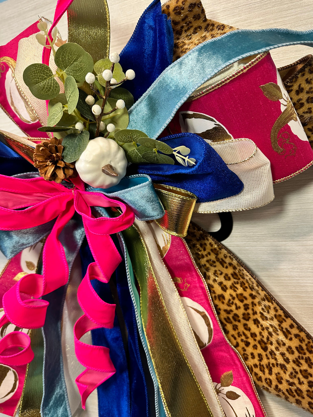 Autumn Rhapsody Luxury Oversized Door Bow – Fall Statement Bow