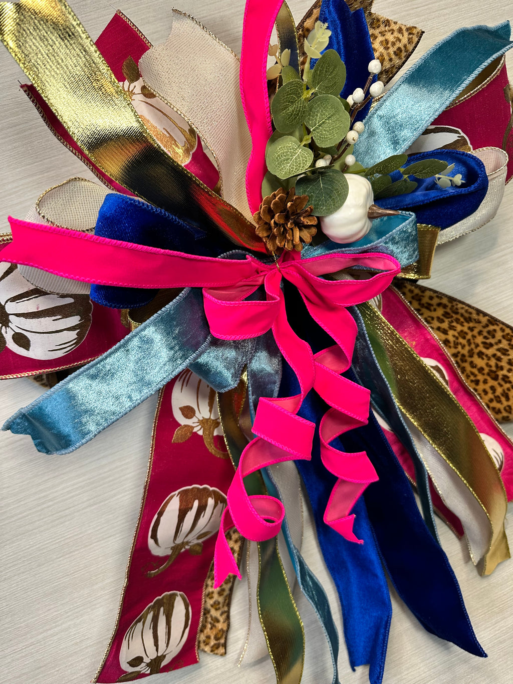 Autumn Rhapsody Luxury Oversized Door Bow – Fall Statement Bow