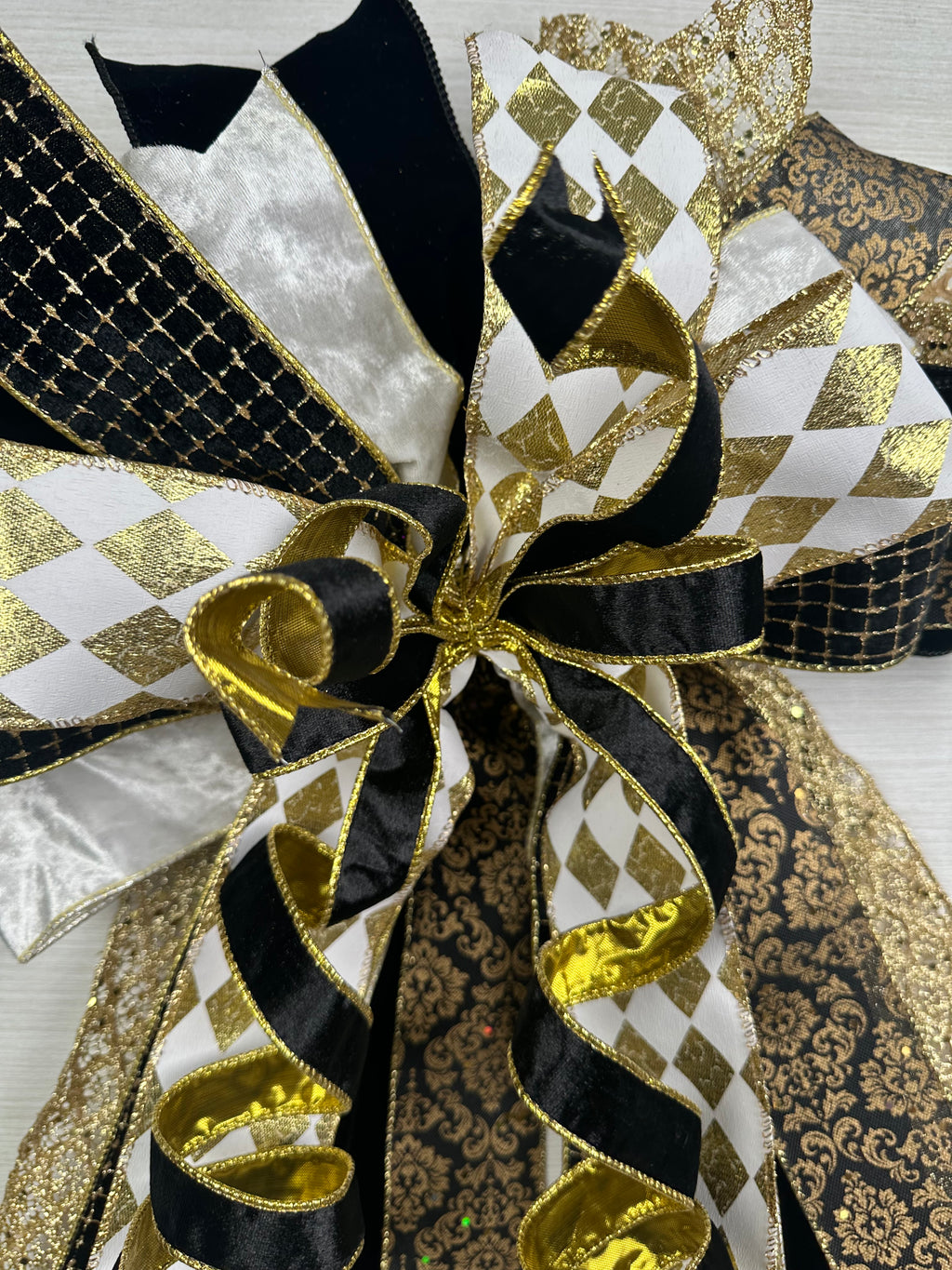 Black Velvet Luxury Oversized Door Bow